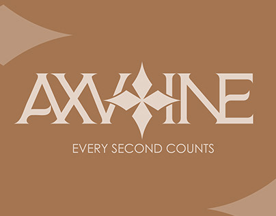 Axvine typography logo design