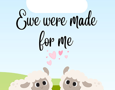 Print on demand item - ewe were made for me