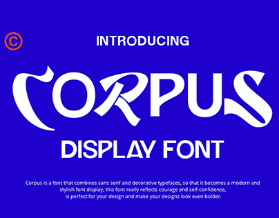 Corpus Display Font
