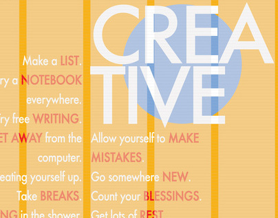 29 ways to stay CREATIVE