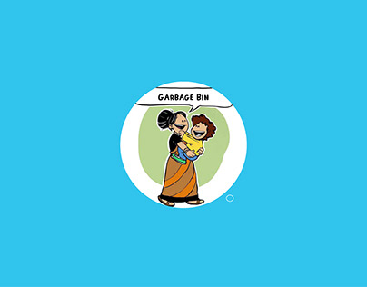 Garbage Bin Illustration Licensed Merchandise by wyo.in