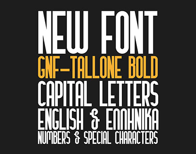GNF Tallone Typeface