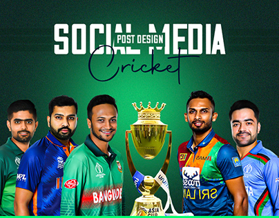 Social Media Post Design Cricket