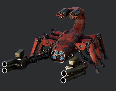 Scorpion robot (3D model)