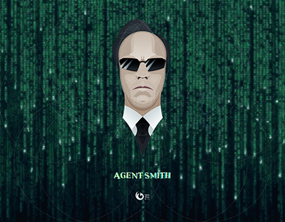 AGENT SMITH-The Matrix Vector Art Golden Ratio based