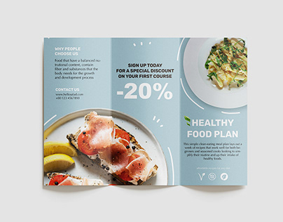 Brochure for ready-to-eat meal kits