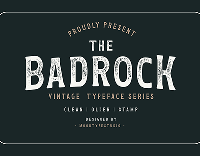 Badrock Vintage Typeface