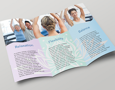 yoga event brochure