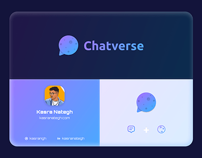 "CHATVERSE" Logo Design 💜💎