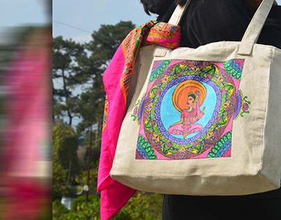 Handcrafted Kalamkari Canvas Bag