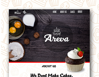 Landing Page for Areva Cake