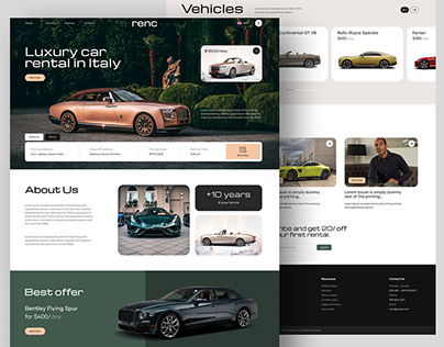 Renc - Luxury Car Rental Website