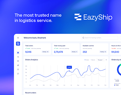 EazyShip - Logistics Dashboard