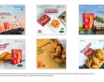 Al-Ruba Fried Chicken Masala - Social Media Posters