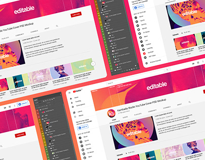 Download Youtube Mockup Projects Photos Videos Logos Illustrations And Branding On Behance