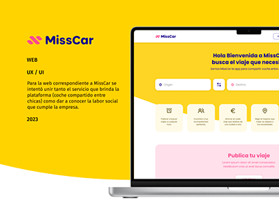 MissCar Web: compartir coche entre chicas