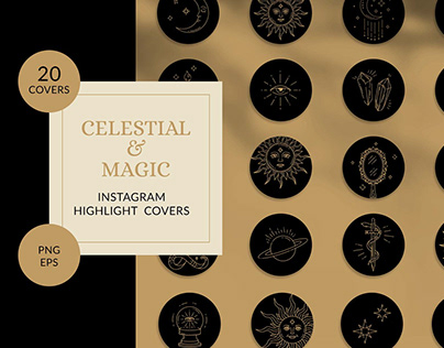 Celestial Instagram Highlight Covers