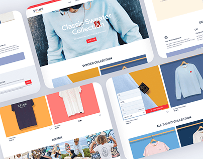 e-commerce redesign for Spink Apparel