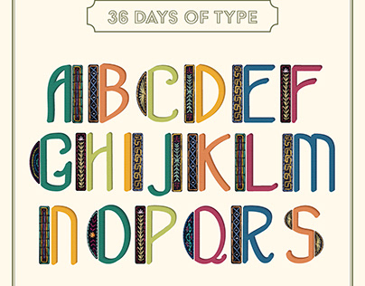 36 Days of Type, from Embroidery to Digital