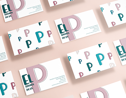 Diseño conceptual de marca El idioma de la P