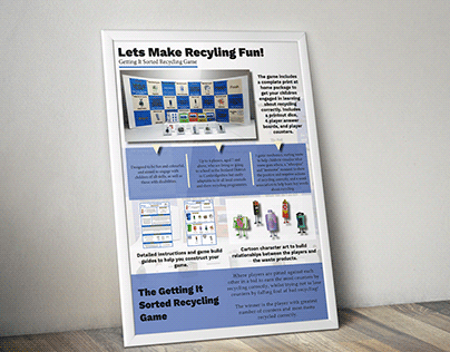 A infographic poster marketing a new board game