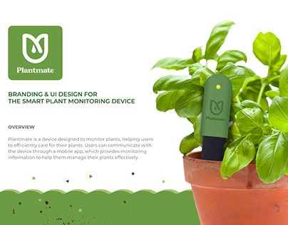 The smart plant monitoring device UI