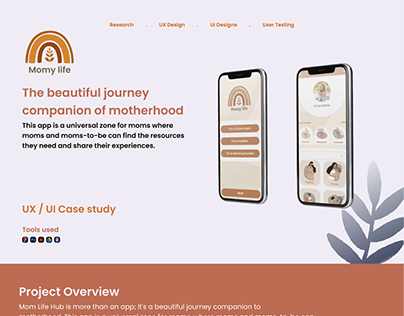Momy life UI/UX Mobile App Case Study