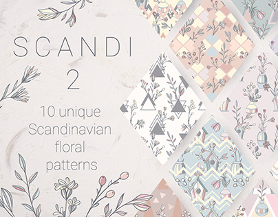 10 SCANDI floral patterns #2