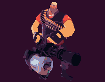 Pixel Heavy from Team Fortress 2