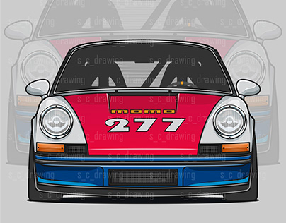 Porsche 911 Magnus Walker Vector artwork