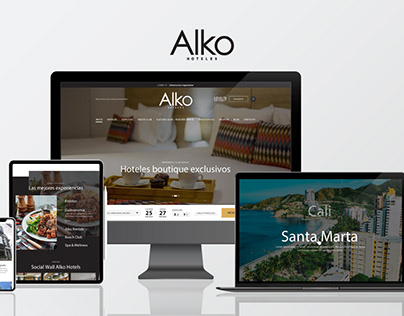 UI website design Alko hotels