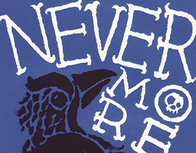 "Never more!" Screen-print