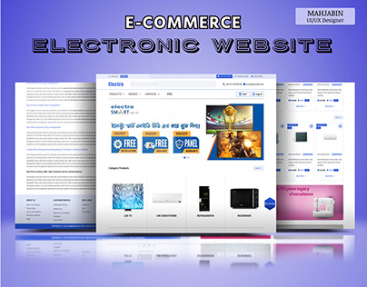Electronical Website | E-Commerce Landing Page