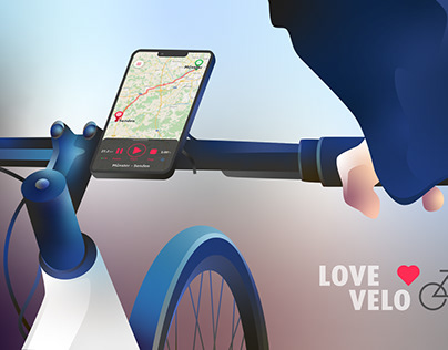 UI-Design für eine Fahrrad-Navigations-App