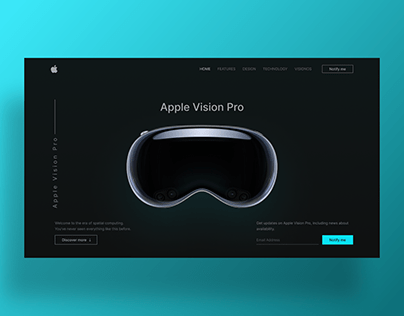 Project thumbnail - Apple Vision Pro - Website Redesign