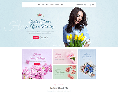 Flowers - E-commerce Website