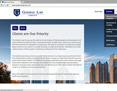 Godwin Law Group – Identity Design & Responsive Website