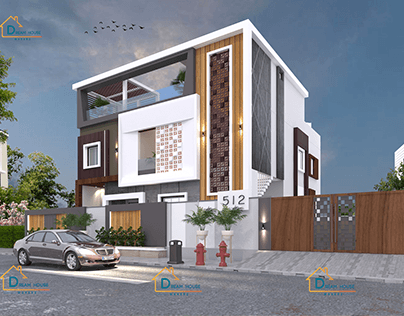 DHM Presents: Duplex Modern House Design in Tamil Nadu