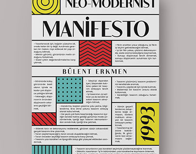 Bir Neo-Modernist Manifesto - Bülent Erkmen