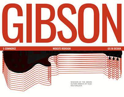 Gibson | E-commerce website redisign