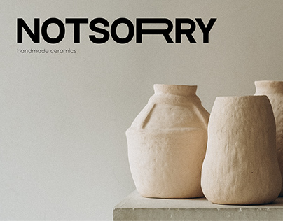 NOTSORRY ceramics / Brand Identity
