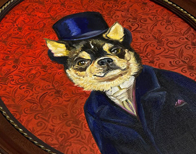 Poudik the Chihuahua Portrait