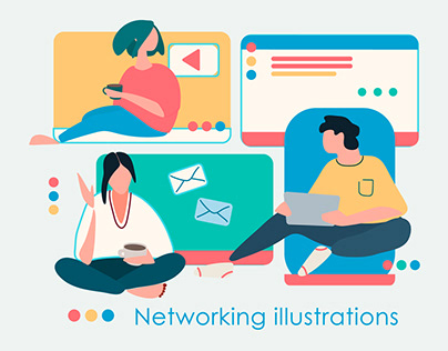Networking illustrations