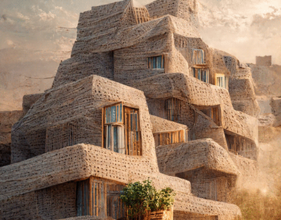 Housing in Ziggurat Architecture style