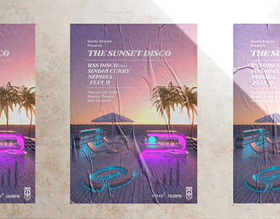 Poster Design; The Sunset Disco