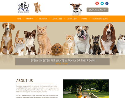 Wake County SPCA website