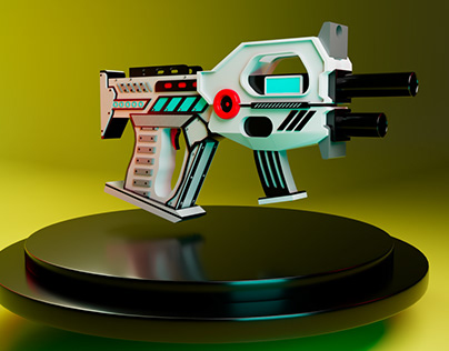 3D Sci Fi Gun in Maya