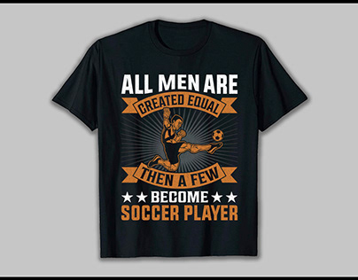 Trendy USA Soccer T-Shirt Design