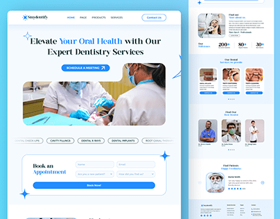 Dentist website Design | Nhm Creation Studio