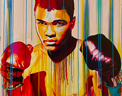 Mohamad Ali popart painting